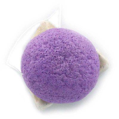 purple konjac face sponge