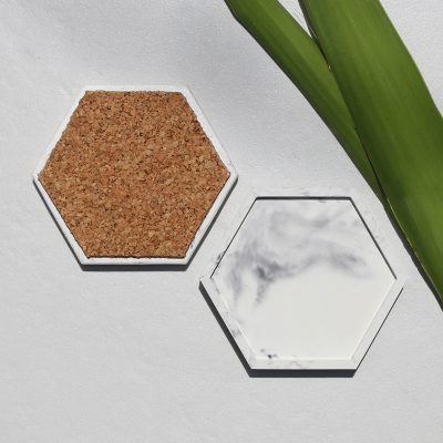 hexagon tray for candles